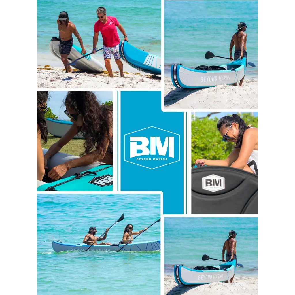 BM Kayak Pathfinder Inflatable Kayak with Drop Stitch Material and Triple Seats