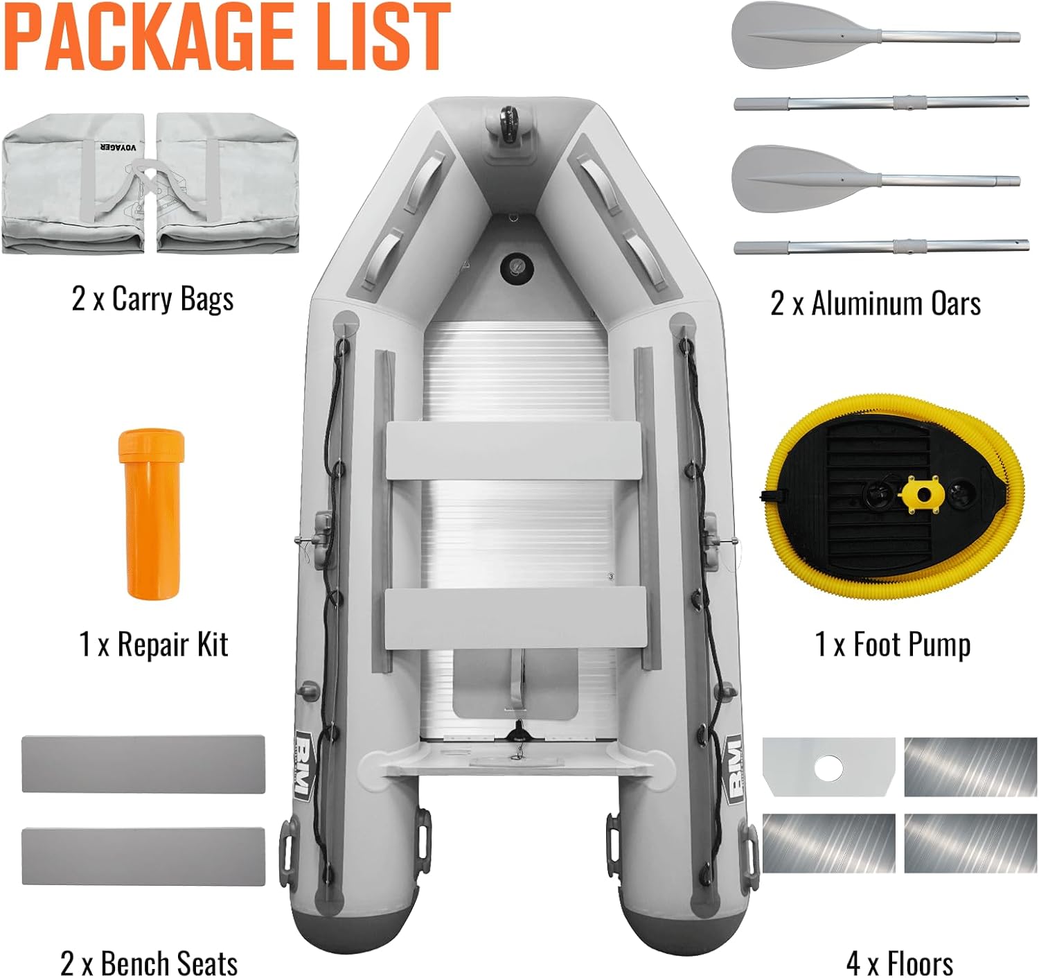 TITAN 10' Inflatable Dinghy Boat 10HP