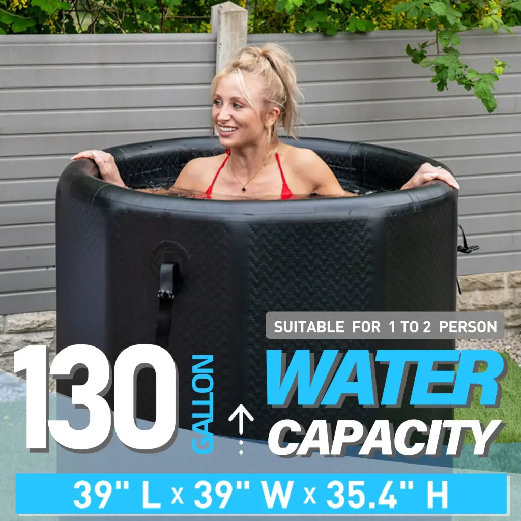 Inflatable ice tub Elite PRO Cold Plunge with capacity and drop stitch material details