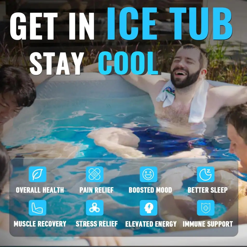 HyperChill OctaPlunge Inflatable Ice Bath Tub for athletes with health benefits