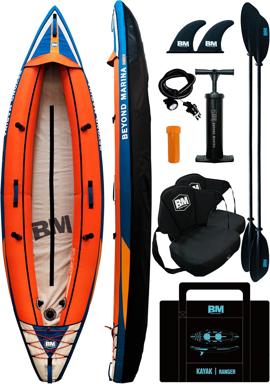 Ranger 11.15 FT Inflatable Kayak for 2 Persons