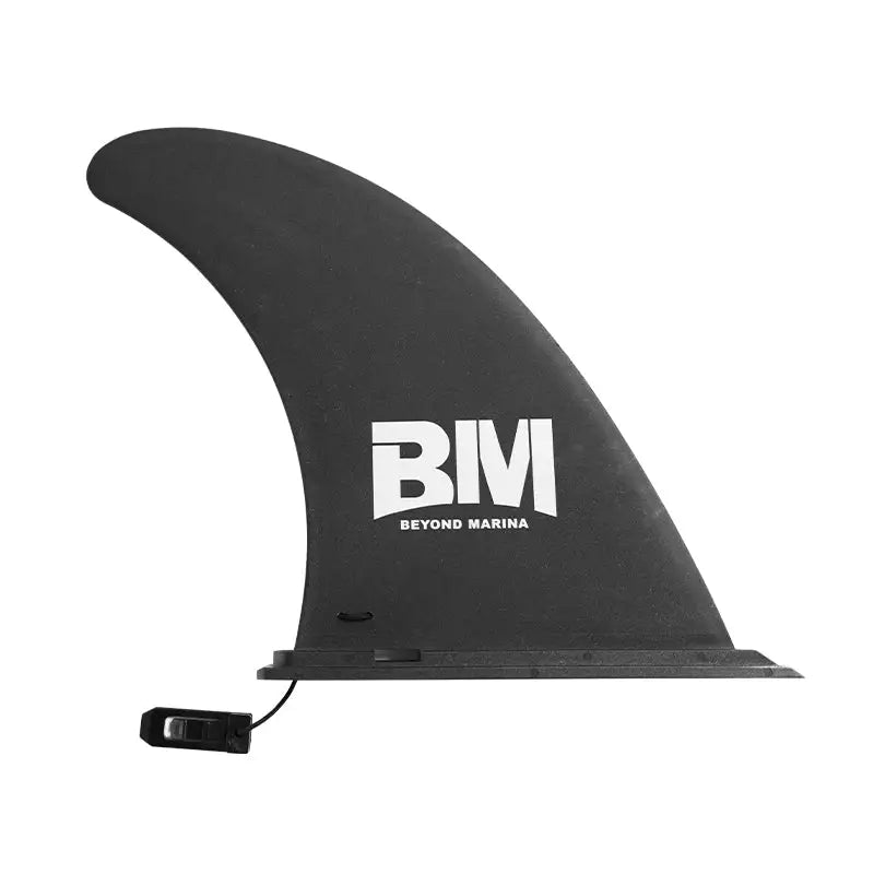 Black surfboard fin for enhanced stability in SUP and kayak products